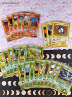 Vintage 1990's Bulk (Japanese) Pokemon Card Lot, 62 Common Gym Series WOTC Cards No Duplicates