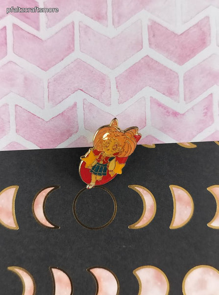 Vintage Sailor Moon Chibiusa Red Enamel Pin/Brooch, Bandai Japan TKTAT