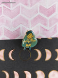 Vintage Sailor Moon Mercury Blue Heart Enamel Pin/Brooch, Bandai Japan TKTAT