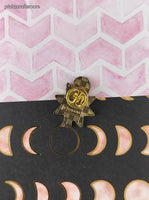 Vintage Sailor Moon Eudial Black Starburst Enamel Pin/Brooch, Bandai Japan TKTAT