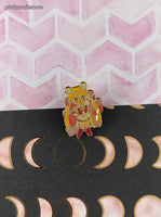 Vintage Sailor Moon Usagi Pink Enamel Pin/Brooch, Bandai Japan TKTAT