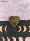 Vintage Sailor Moon Luna Black Cat Pink Heart Enamel Pin/Brooch, Bandai Japan TKTAT