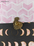 Vintage Sailor Moon Mars Red Heart Enamel Pin/Brooch, Bandai Japan TKTAT
