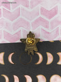 Vintage Sailor Moon Mercury Orange Star Enamel Pin/Brooch, Bandai Japan TKTAT