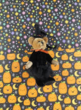 Vintage Halloween Boyd's Bears "T.F. Wuzziewitch" Miniature Teddy Bear Costume Ornament