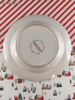 Vintage Oneida Christmas Holiday Cats Lunch/Salad Plate, Nice & Clean 8.25"