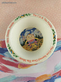 Vintage Selandia Zak Designs Nursery Rhyme The Cat and the Fiddle Melamine Divided Plate & Bowl Set