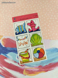 Vintage 2001 Spring & Summer Pixie Press the Accent-U-Art Collection Cardstock Cuts Set/6
