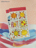 Vintage 2001 Spring & Summer Pixie Press the Accent-U-Art Collection Cardstock Cuts Set/6