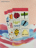 Vintage 2001 Spring & Summer Pixie Press the Accent-U-Art Collection Cardstock Cuts Set/6
