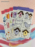 Vintage 2001 Spring & Summer Pixie Press the Accent-U-Art Collection Cardstock Cuts Set/6