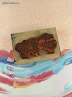 Vintage Imaginations! Gardening Flower Pots Wooden Block/Rubber Stamp