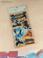 Recollections Sealed 3-D Sticker Sheet Unused, Time to Tap Dance SHINY