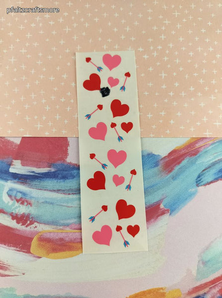 Vintage 1992 Mrs. Grossman's Valentine's Cupid's Hearts Full Sticker Sheet, Unused