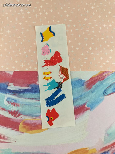 Vintage Mrs. Grossman's Clothesline Full Sticker Sheet, Unused