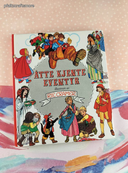 Vintage 1989 (Norwegian) Eight Famous Fairy Tales (Atte Kjente Eventyr) Hardcover, Like New