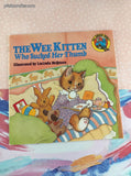 Vintage 1986 1st Printing The Wee Kitten Who Sucked Her Thumb All Aboard Books Softcover