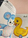 Vintage 1966 Whitman Nontoxic Baby's First Book Baby's Toys Softcover