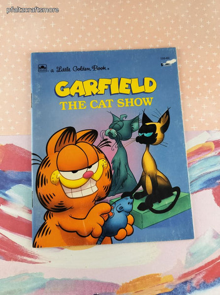 Vintage 1995 Garfield the Cat Show Little Golden Book, Softcover