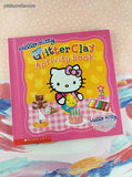 Vintage 2001 1st Printing Hello Kitty Glitter Clay Activity Book Scholastic Hardcover