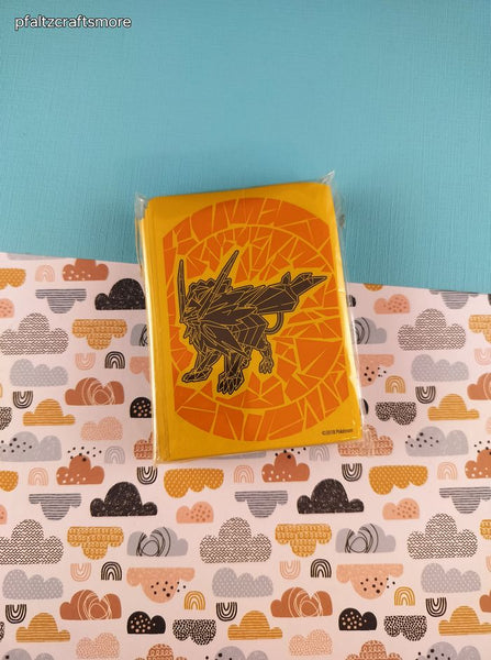 Pokemon TCG Decorative Card Sleeves; Golden Solgaleo GX 65 Sleeves