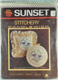 Vintage 1984 Sunset Stitchery Candlewick "The Joys of Marriage" Counted Cross Stitch Kit NEW