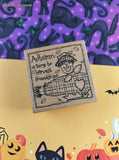 Vintage JRL Designs Fall Festive Autumntime Scarecrow Q273 Wooden Block/Rubber Stamp