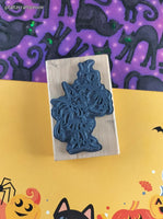 2012 Stampendous Halloween Punkin Girl M268 Wooden Block/Rubber Stamp