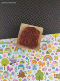 Vintage 1993 Hero Arts Floral Carousel Filly Horse F396 Wooden Block/Rubber Stamp