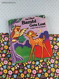 Vintage 1979 Walt Disney's Bambi Gets Lost Miniature Pop-Up Book Soft/Hardcover