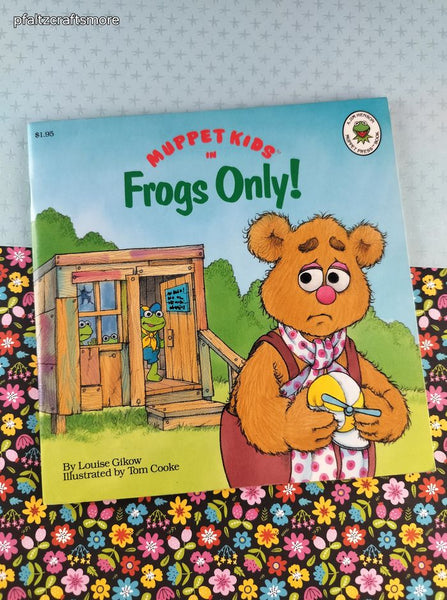 Vintage 1989 1st Printing Jim Henson Muppet Kids in Frogs Only! Softcover