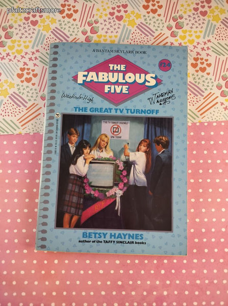 Vintage 1991 1st Printing The Fabulous Five: The Great TV Turnoff Softcover