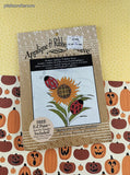 Vintage 1996 Fall Autumn Sunflower Ladybugs Applique & Ribbon Weave Iron-On Innovations NEW SEALED