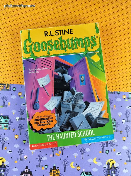 Vintage 1997 Parachute Press R.L. Stine Goosebumps #59, The Haunted School Softcover