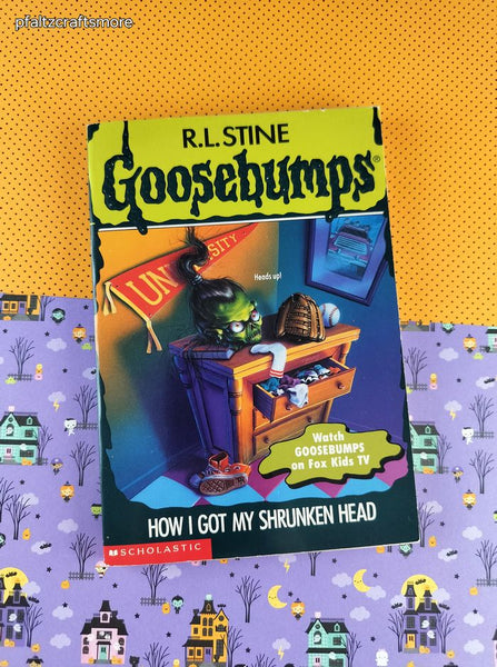 Vintage 1996 1st Printing R.L. Stine Goosebumps #39, How I Got My Shrunken Head Softcover