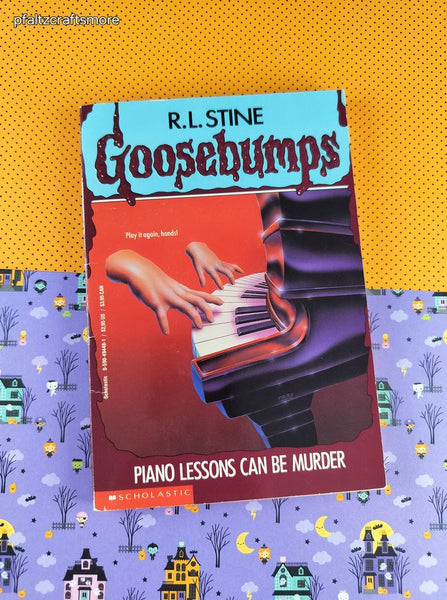 Vintage 1990's R.L. Stine Goosebumps #13, Piano Lessons Can Be Murder Softcover