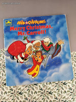 Vintage 1990 Alvin and the Chipmunks Merry Christmas, Mr. Carroll! Golden Softcover