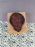 Vintage Inky Antics P1-1382-4K Clip-Art Style Cat & Dog Christmas Wreath Block/Rubber Stamp