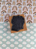 Vintage 1996 Art Impressions Noah's Ark Wooden Block/Rubber Stamp