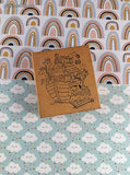 Vintage 1996 Art Impressions Noah's Ark Wooden Block/Rubber Stamp