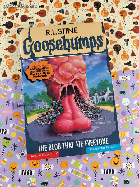 Vintage 1997 Parachute Press R.L. Stine Goosebumps #55 The Blob That Ate Everyone Softcover