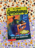 Vintage 1996 1st Printing R.L. Stine Goosebumps #39, How I Got My Shrunken Head Softcover