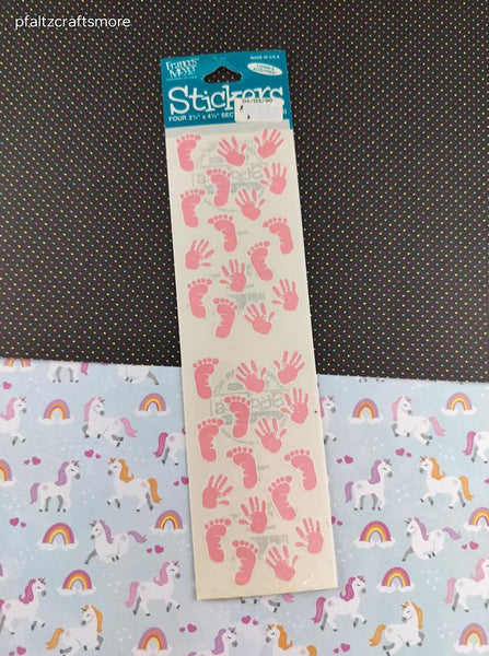 Vintage Frances Meyer Baby Girl Stickers, 2 Sheets New & Sealed