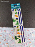 Vintage Frances Meyer Snowy Skiing Stickers, 2 Sheets New & Sealed
