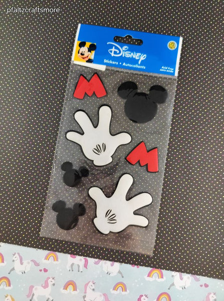 Walt Disney's Mickey Mouse 3-Dimensional Sticker Pack, New/Sealed