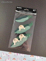 Paperbilities New Baby Peas in a Pod 3-Dimensional Sticker Pack, New/Sealed