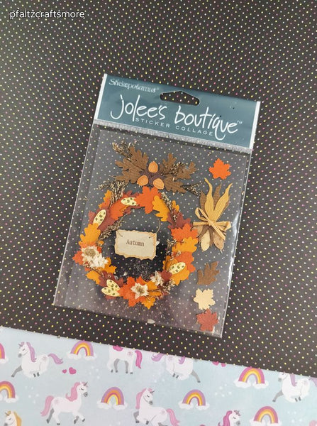 Jolee's Boutique Hello Autumn Fall 3-Dimensional Sticker Pack, New/Sealed