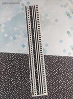 Vintage 1997 Mrs. Grossman's Design Lines Black White Stripes Dots Borders Large Full Sticker Sheet, Unused