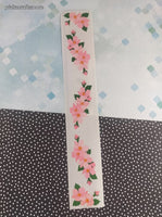 Vintage 1998 Mrs. Grossman's Design Lines Wild Roses Pink Borders Large Full Sticker Sheet, Unused
