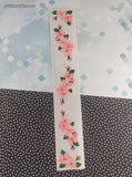 Vintage 1998 Mrs. Grossman's Design Lines Wild Roses Pink Borders Large Full Sticker Sheet, Unused